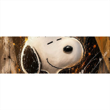 Lade das Bild in den Galerie-Viewer, Aluminiumbild Modern Art Cartoon Hund im Street Art Stil Panorama
