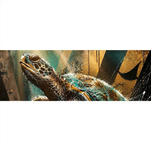Lade das Bild in den Galerie-Viewer, Poster Modern Art Schildkröte im Street Art Stil Panorama
