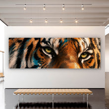 Lade das Bild in den Galerie-Viewer, Acrylglasbild Modern Art Tiger im Street Art Stil Panorama
