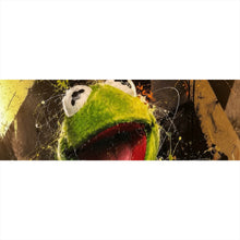 Lade das Bild in den Galerie-Viewer, Leinwandbild Modern Art Frosch im Street Art Stil Panorama
