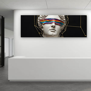 Spannrahmenbild Moderne Skulptur mit abstraktem Touch Panorama