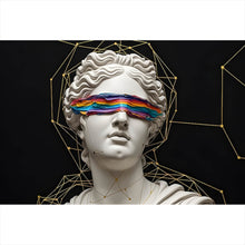 Lade das Bild in den Galerie-Viewer, Leinwandbild Moderne Skulptur mit abstraktem Touch Querformat
