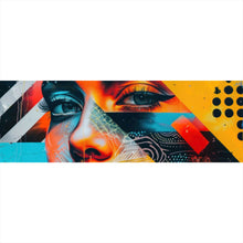 Lade das Bild in den Galerie-Viewer, Poster Modernes abstraktes Gesicht einer Frau Panorama
