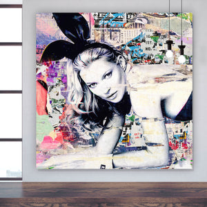 Poster Modernes Amanda Pop Art Quadrat