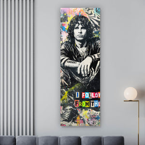 Poster Modernes Musik Pop Art mit Schriftzug Panorama Hoch