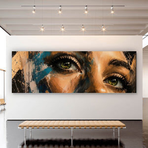 Leinwandbild Modernes Porträt im Street Art Stil Panorama