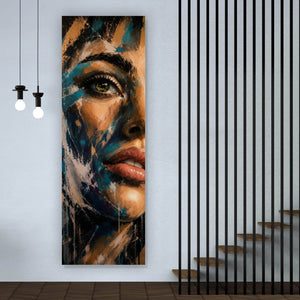 Acrylglasbild Modernes Porträt im Street Art Stil Panorama Hoch