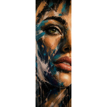 Lade das Bild in den Galerie-Viewer, Spannrahmenbild Modernes Porträt im Street Art Stil Panorama Hoch
