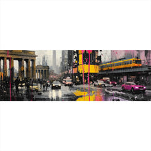 Lade das Bild in den Galerie-Viewer, Leinwandbild Modernes Stadtbild mit dynamischem Flair Panorama
