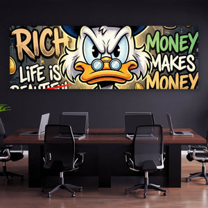 Aluminiumbild Money Makes Money Panorama