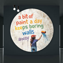 Lade das Bild in den Galerie-Viewer, Aluminiumbild gebürstet Motivierendes Pop Art Kreis
