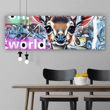 Lade das Bild in den Galerie-Viewer, Aluminiumbild Musik on Bambi Street Art Panorama
