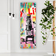 Lade das Bild in den Galerie-Viewer, Leinwandbild My Life my rules Pop Art Panorama Hoch
