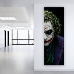 Leinwandbild Mysteriöses Joker Porträt Panorama Hoch