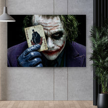 Lade das Bild in den Galerie-Viewer, Aluminiumbild Mysteriöses Joker Porträt Querformat
