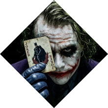 Lade das Bild in den Galerie-Viewer, Aluminiumbild gebürstet Mysteriöses Joker Porträt Raute
