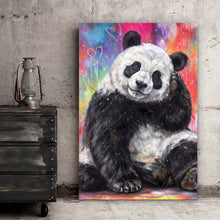 Lade das Bild in den Galerie-Viewer, Acrylglasbild Niedlicher Panda Graffiti Hochformat

