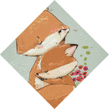 Lade das Bild in den Galerie-Viewer, Poster Niedliches Fuchsdesign Raute
