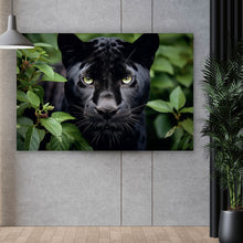 Lade das Bild in den Galerie-Viewer, Poster Schwarzer Panther im Dickicht Querformat
