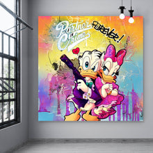 Lade das Bild in den Galerie-Viewer, Leinwandbild Partners in Crime Forever Quadrat
