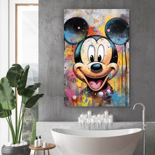 Lade das Bild in den Galerie-Viewer, Aluminiumbild Pop Art Micky Portrait Hochformat
