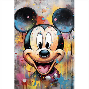 Spannrahmenbild Pop Art Micky Portrait Hochformat