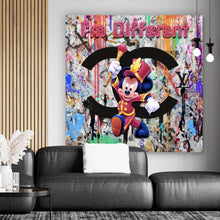 Lade das Bild in den Galerie-Viewer, Leinwandbild Pop Art Micky Portrait No.1 Quadrat
