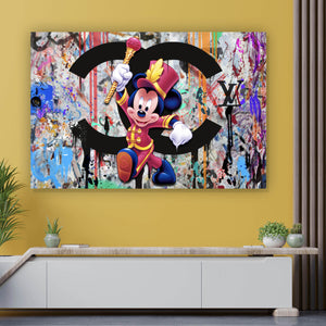 Acrylglasbild Pop Art Micky Portrait No.1 Querformat