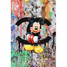 Lade das Bild in den Galerie-Viewer, Aluminiumbild Pop Art Micky Portrait No.2 Hochformat
