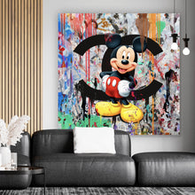 Lade das Bild in den Galerie-Viewer, Aluminiumbild Pop Art Micky Portrait No.2 Quadrat
