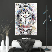 Lade das Bild in den Galerie-Viewer, Poster Pop Art Uhr Bling Hochformat
