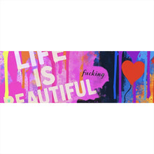 Lade das Bild in den Galerie-Viewer, Aluminiumbild Pop Art Wandbild mit inspirierendem Zitat Panorama
