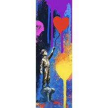 Lade das Bild in den Galerie-Viewer, Aluminiumbild Pop Art Wandbild mit inspirierendem Zitat Panorama Hoch
