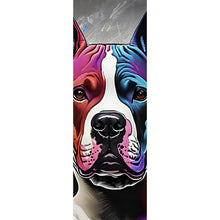 Lade das Bild in den Galerie-Viewer, Aluminiumbild Portrait von drei markanten Hunden Panorama Hoch
