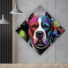Lade das Bild in den Galerie-Viewer, Poster Portrait von drei markanten Hunden Raute
