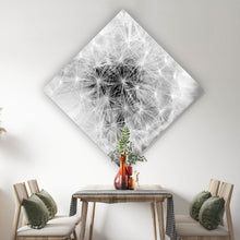 Lade das Bild in den Galerie-Viewer, Aluminiumbild Pusteblume bei Dämmerung Raute
