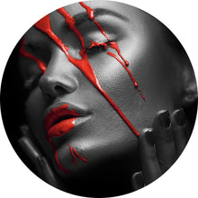 Lade das Bild in den Galerie-Viewer, Aluminiumbild Red Face Kreis
