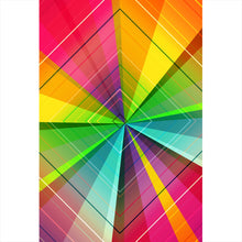 Lade das Bild in den Galerie-Viewer, Poster Regenbogen Geometrie Hochformat
