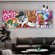 Lade das Bild in den Galerie-Viewer, Leinwandbild Reiche Hasengang Graffiti Panorama
