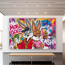 Lade das Bild in den Galerie-Viewer, Acrylglasbild Reiche Hasengang Graffiti Querformat
