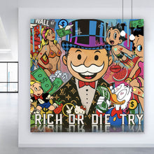 Lade das Bild in den Galerie-Viewer, Poster Verschiedene Comicfiguren im Pop Art Stil Quadrat
