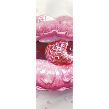 Lade das Bild in den Galerie-Viewer, Acrylglasbild Rosa Lippen mit Früchten Panorama Hoch
