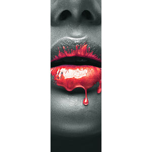 Poster Rote Lippen Panorama Hoch