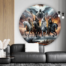 Lade das Bild in den Galerie-Viewer, Aluminiumbild RVBANG 2026 Apokalyptische Reiter Kreis
