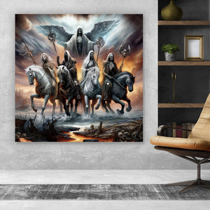 Poster RVBANG 2026 Apokalyptische Reiter Quadrat