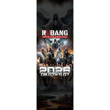 Lade das Bild in den Galerie-Viewer, Spannrahmenbild RVBANG 2026 Logo mit Reiter und Datum Panorama Hoch
