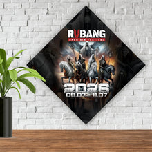 Lade das Bild in den Galerie-Viewer, Leinwandbild RVBANG 2026 Logo mit Reiter und Datum Raute
