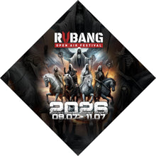 Lade das Bild in den Galerie-Viewer, Poster RVBANG 2026 Logo mit Reiter und Datum Raute
