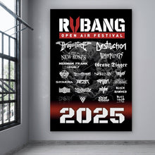 Lade das Bild in den Galerie-Viewer, Spannrahmenbild RVBANG 2025 Plakat Hochformat
