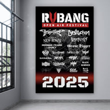 Lade das Bild in den Galerie-Viewer, Aluminiumbild gebürstet RVBANG Plakat 2025 Hochformat

